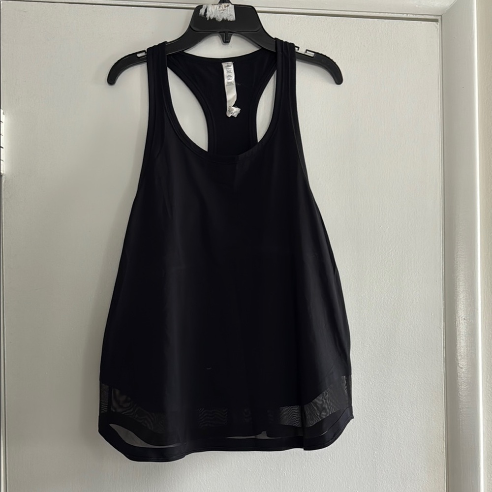 Lululemon Athletica Black Asymmetrical Sleeveless Tank Top